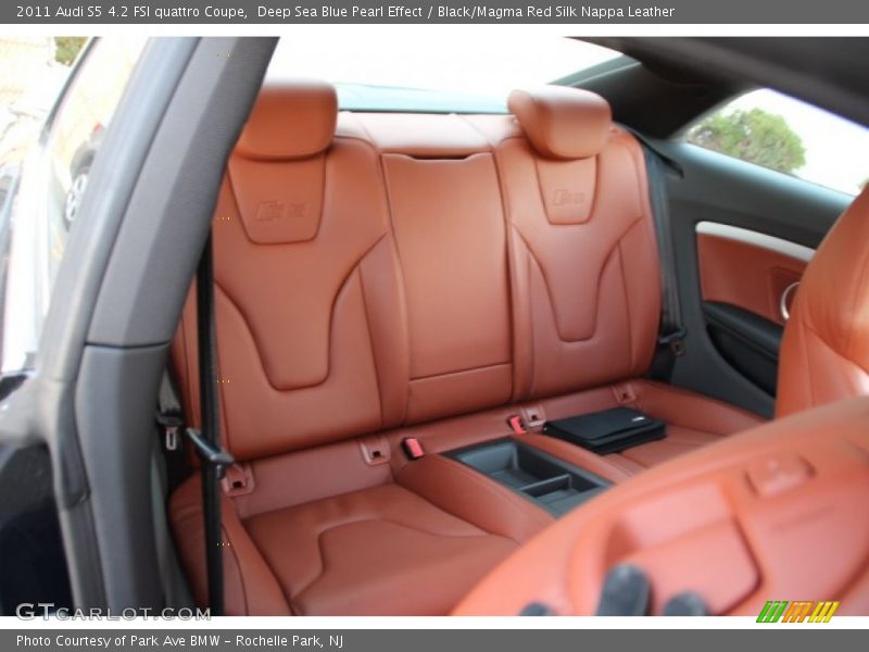 Deep Sea Blue Pearl Effect / Black/Magma Red Silk Nappa Leather 2011 Audi S5 4.2 FSI quattro Coupe