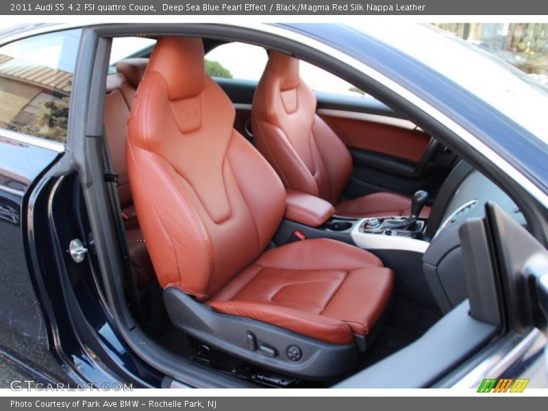 Deep Sea Blue Pearl Effect / Black/Magma Red Silk Nappa Leather 2011 Audi S5 4.2 FSI quattro Coupe