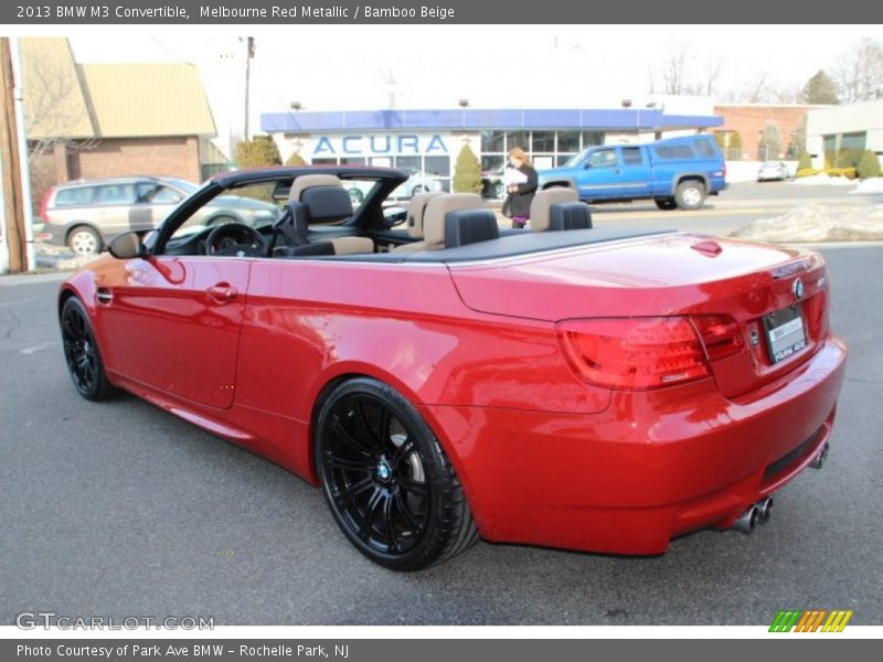 Melbourne Red Metallic / Bamboo Beige 2013 BMW M3 Convertible