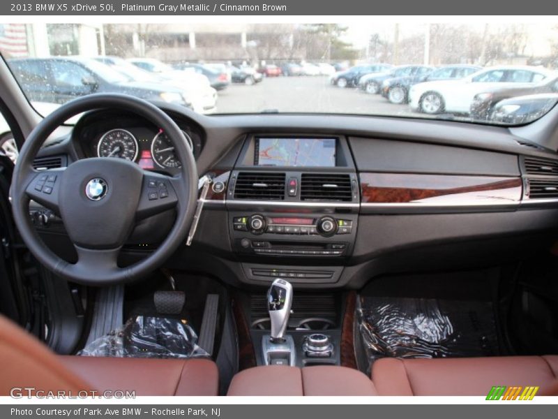 Platinum Gray Metallic / Cinnamon Brown 2013 BMW X5 xDrive 50i