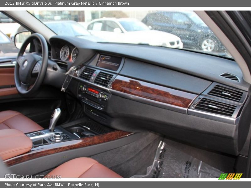 Platinum Gray Metallic / Cinnamon Brown 2013 BMW X5 xDrive 50i