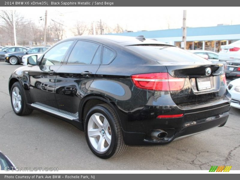 Black Sapphire Metallic / Sand Beige 2014 BMW X6 xDrive35i