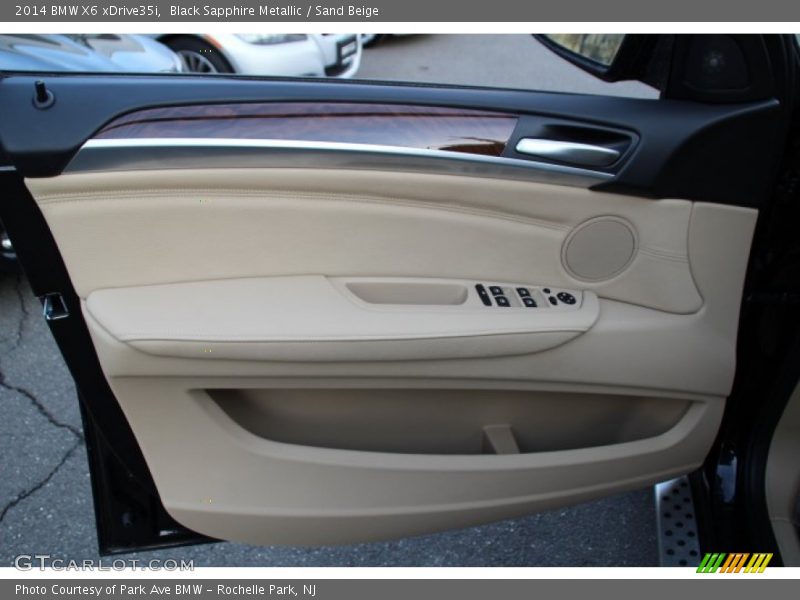 Black Sapphire Metallic / Sand Beige 2014 BMW X6 xDrive35i