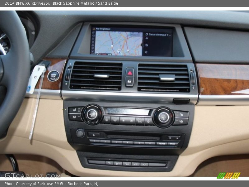Black Sapphire Metallic / Sand Beige 2014 BMW X6 xDrive35i
