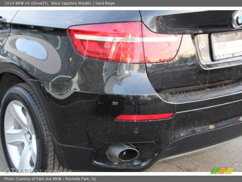 Black Sapphire Metallic / Sand Beige 2014 BMW X6 xDrive35i