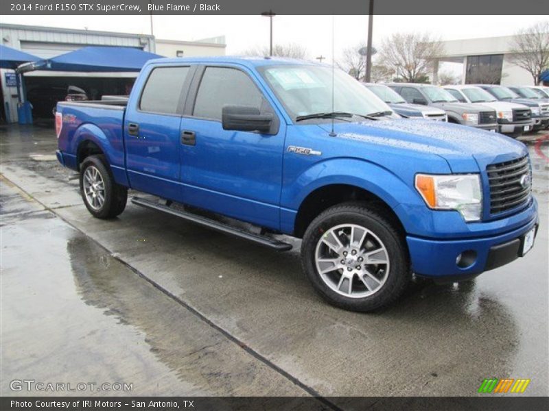 Blue Flame / Black 2014 Ford F150 STX SuperCrew
