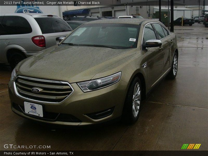 Ginger Ale Metallic / Charcoal Black 2013 Ford Taurus Limited