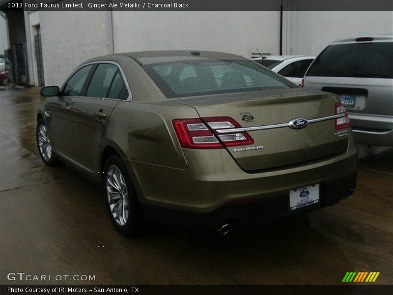 Ginger Ale Metallic / Charcoal Black 2013 Ford Taurus Limited