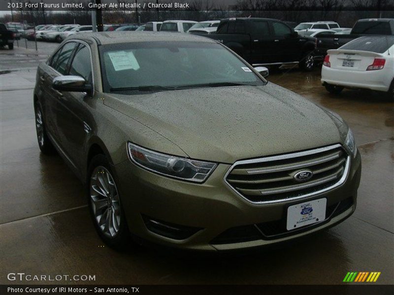 Ginger Ale Metallic / Charcoal Black 2013 Ford Taurus Limited