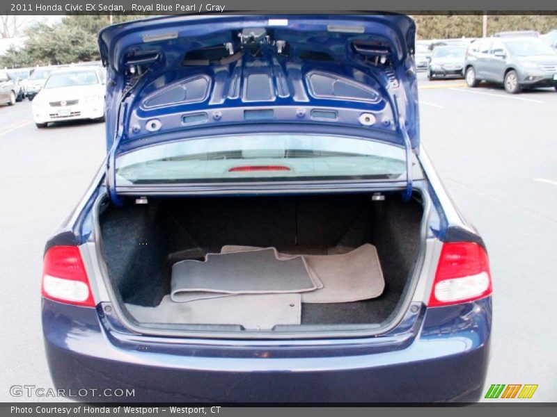 Royal Blue Pearl / Gray 2011 Honda Civic EX Sedan