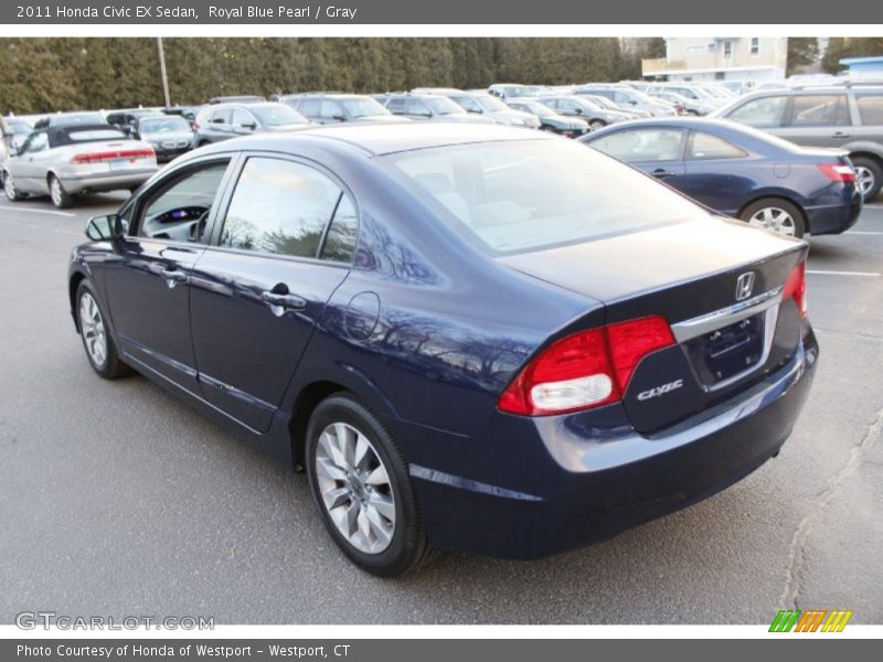 Royal Blue Pearl / Gray 2011 Honda Civic EX Sedan