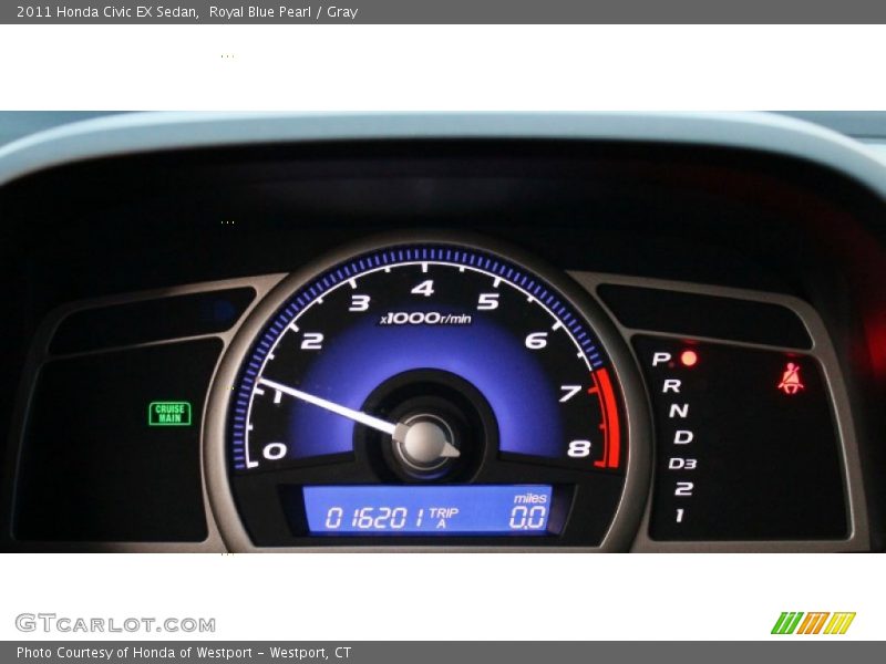 Royal Blue Pearl / Gray 2011 Honda Civic EX Sedan