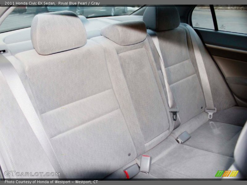 Royal Blue Pearl / Gray 2011 Honda Civic EX Sedan