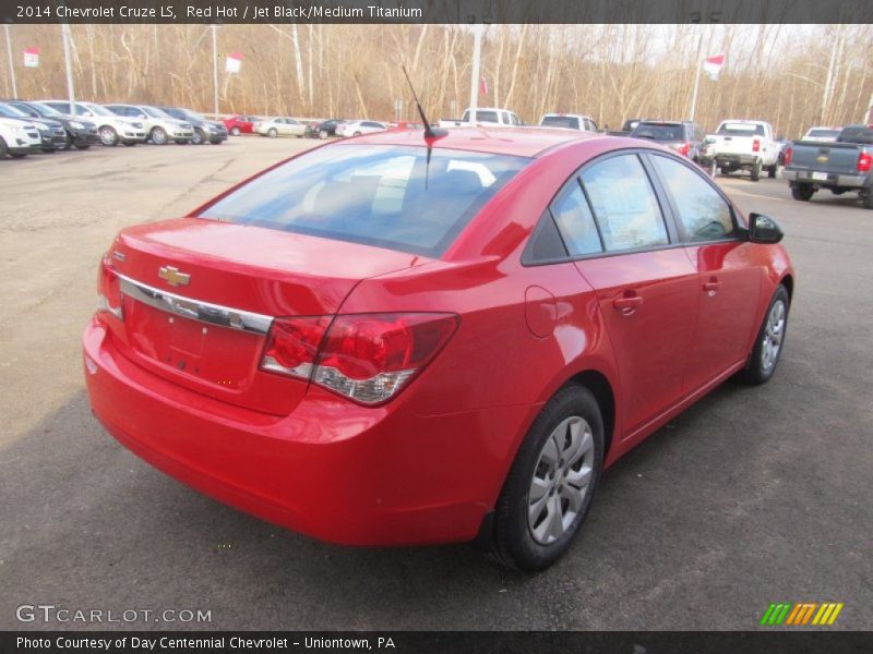 Red Hot / Jet Black/Medium Titanium 2014 Chevrolet Cruze LS