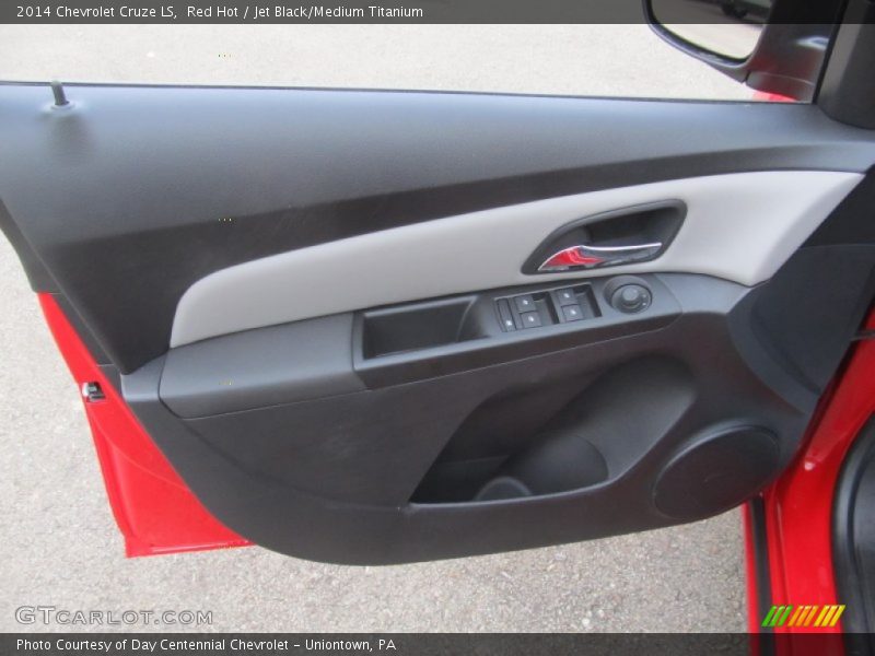 Red Hot / Jet Black/Medium Titanium 2014 Chevrolet Cruze LS