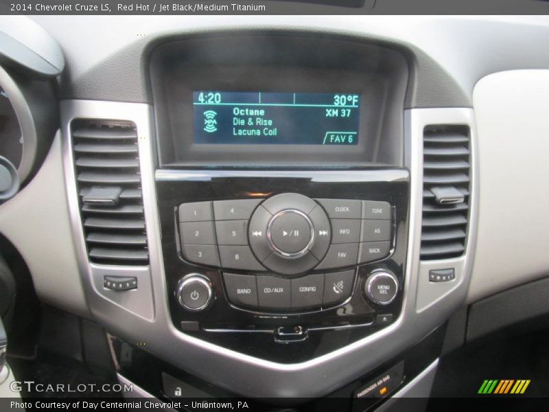 Red Hot / Jet Black/Medium Titanium 2014 Chevrolet Cruze LS