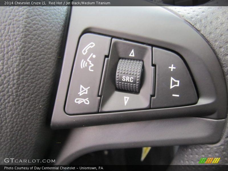 Red Hot / Jet Black/Medium Titanium 2014 Chevrolet Cruze LS