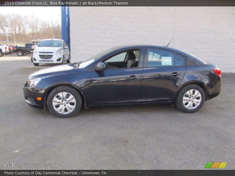 Blue Ray Metallic / Jet Black/Medium Titanium 2014 Chevrolet Cruze LS