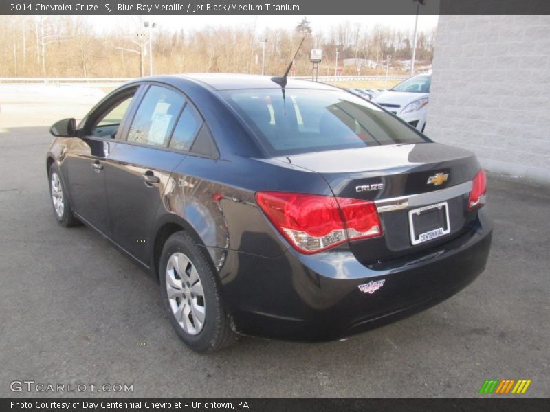 Blue Ray Metallic / Jet Black/Medium Titanium 2014 Chevrolet Cruze LS