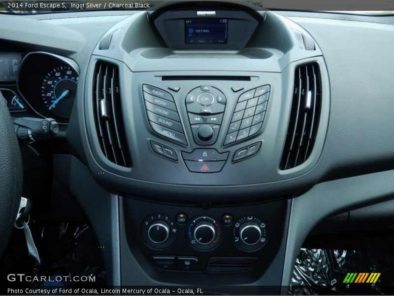 Ingot Silver / Charcoal Black 2014 Ford Escape S