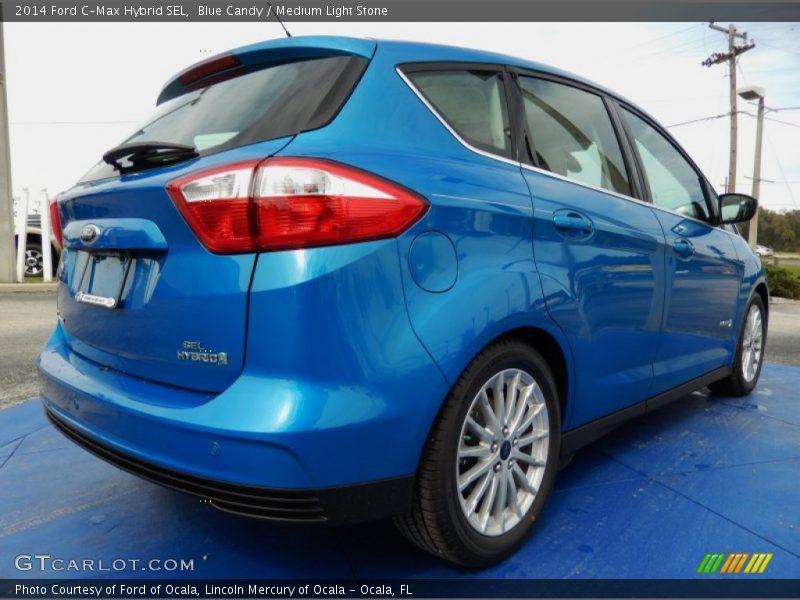 Blue Candy / Medium Light Stone 2014 Ford C-Max Hybrid SEL