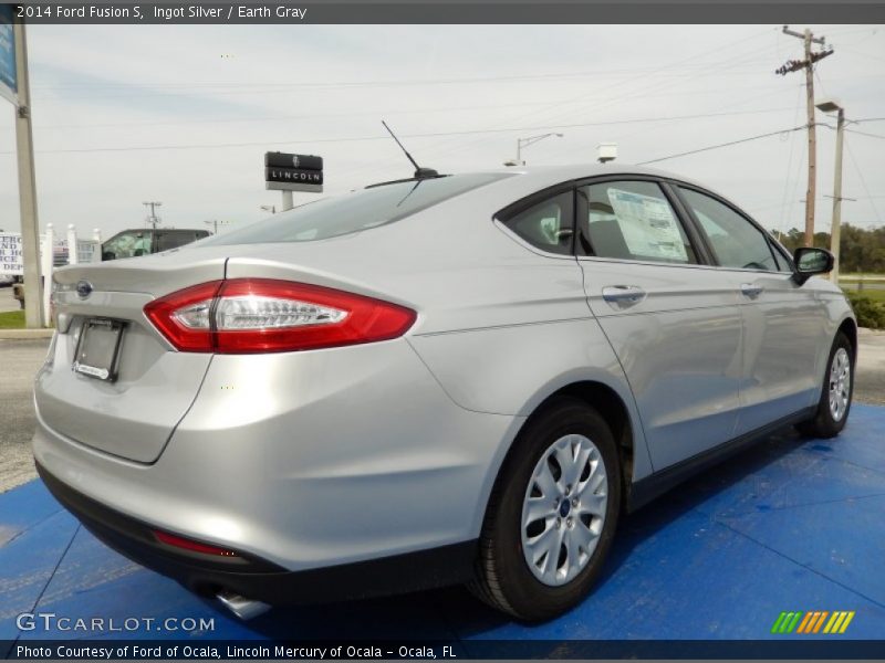 Ingot Silver / Earth Gray 2014 Ford Fusion S