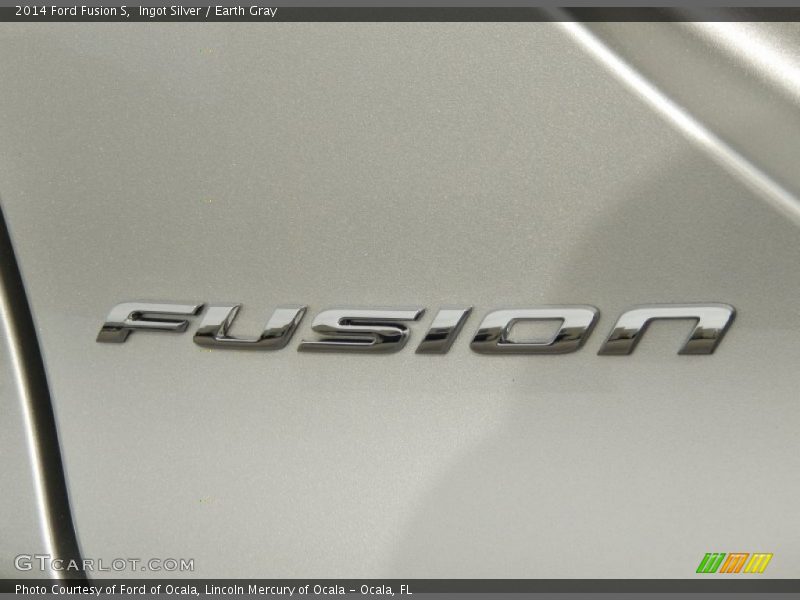 Ingot Silver / Earth Gray 2014 Ford Fusion S