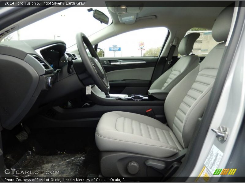 Ingot Silver / Earth Gray 2014 Ford Fusion S