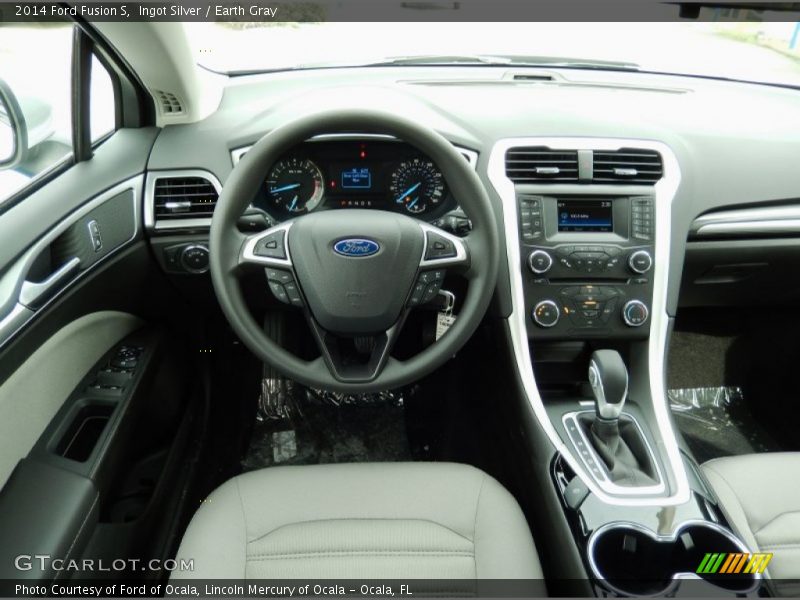 Ingot Silver / Earth Gray 2014 Ford Fusion S