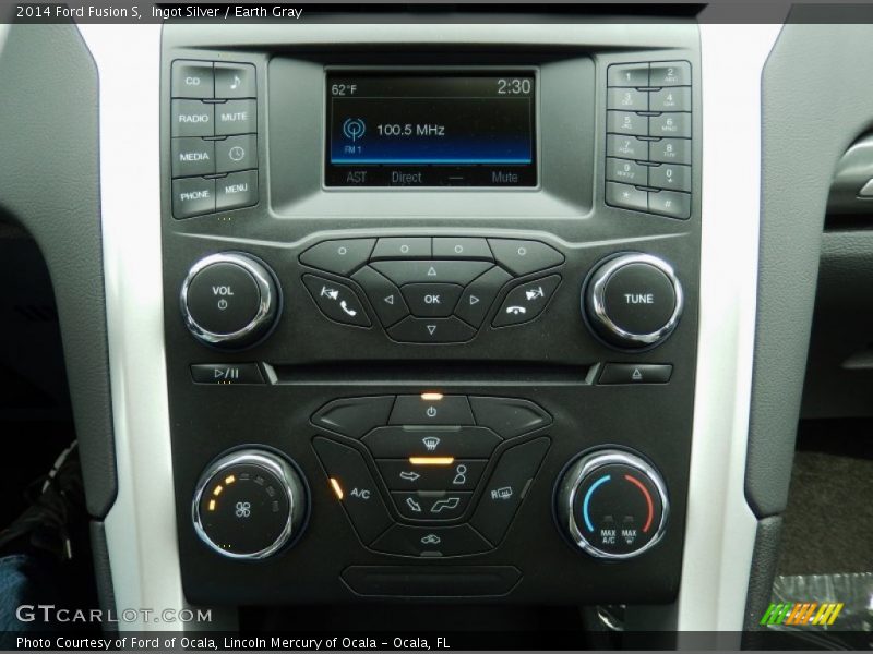 Ingot Silver / Earth Gray 2014 Ford Fusion S