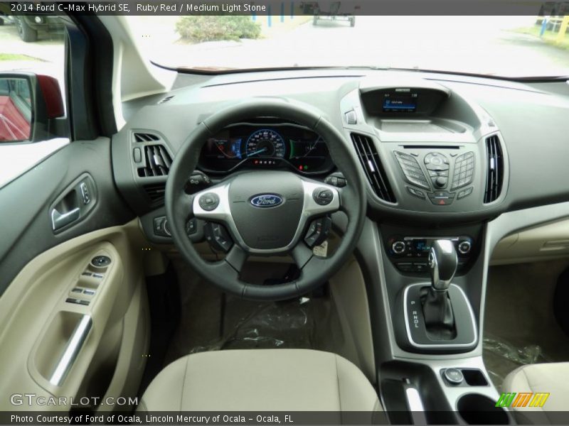 Ruby Red / Medium Light Stone 2014 Ford C-Max Hybrid SE