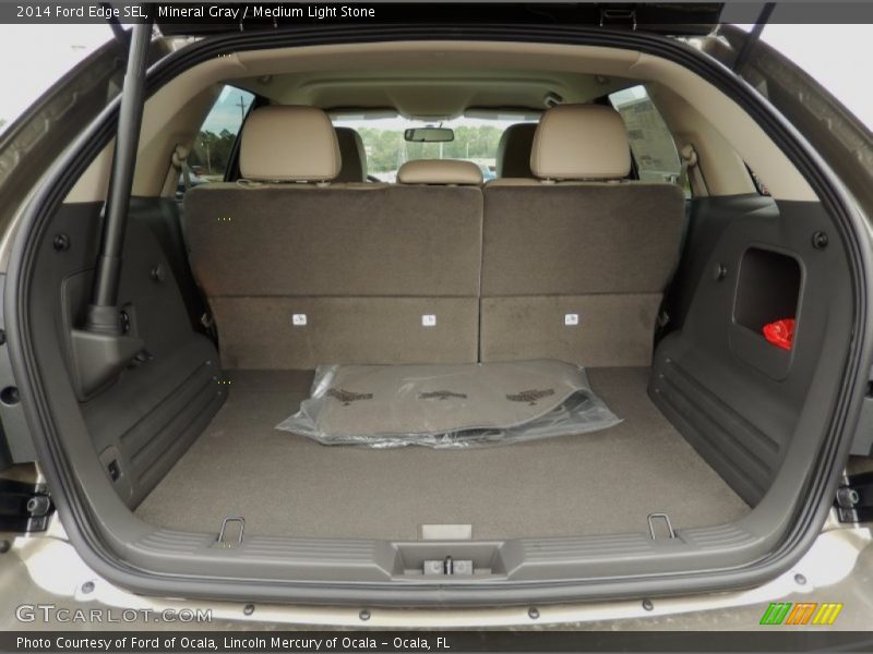 Mineral Gray / Medium Light Stone 2014 Ford Edge SEL
