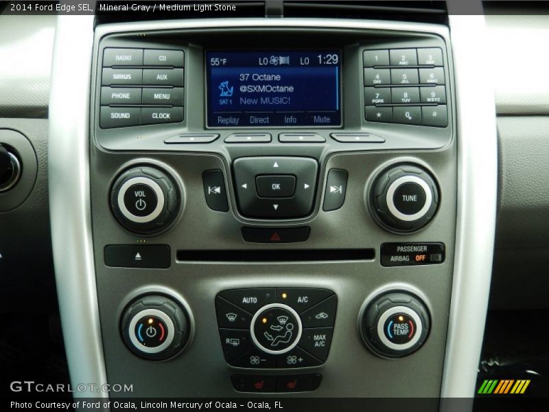 Mineral Gray / Medium Light Stone 2014 Ford Edge SEL