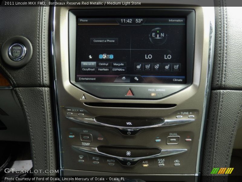 Controls of 2011 MKX FWD