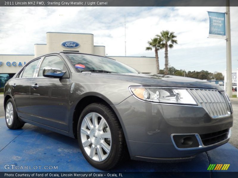 Sterling Grey Metallic / Light Camel 2011 Lincoln MKZ FWD