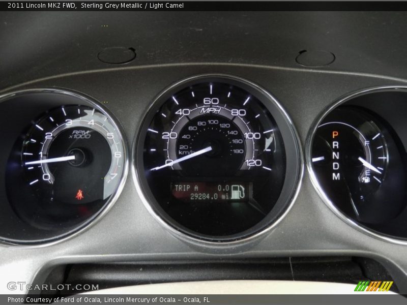 Sterling Grey Metallic / Light Camel 2011 Lincoln MKZ FWD