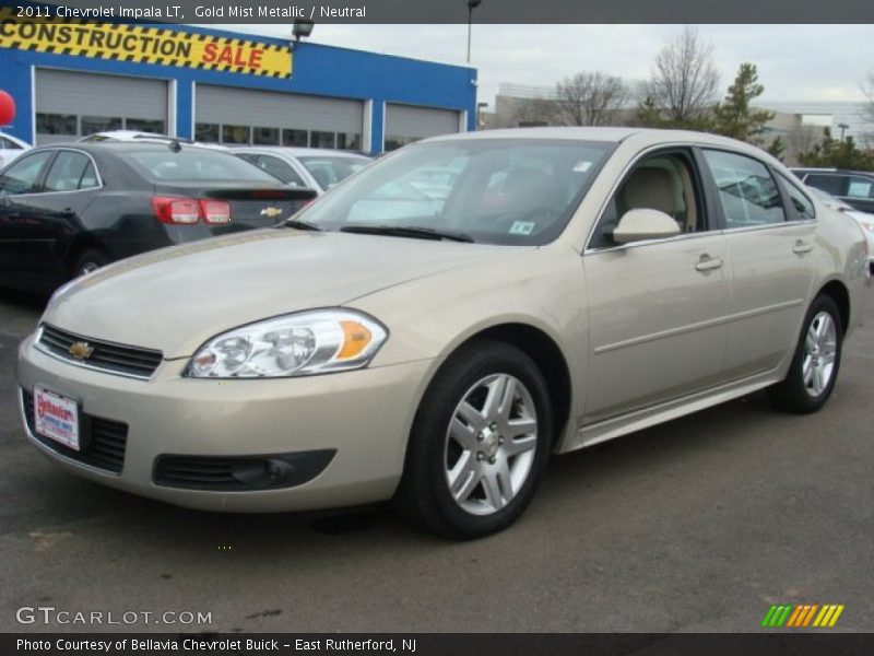 Gold Mist Metallic / Neutral 2011 Chevrolet Impala LT