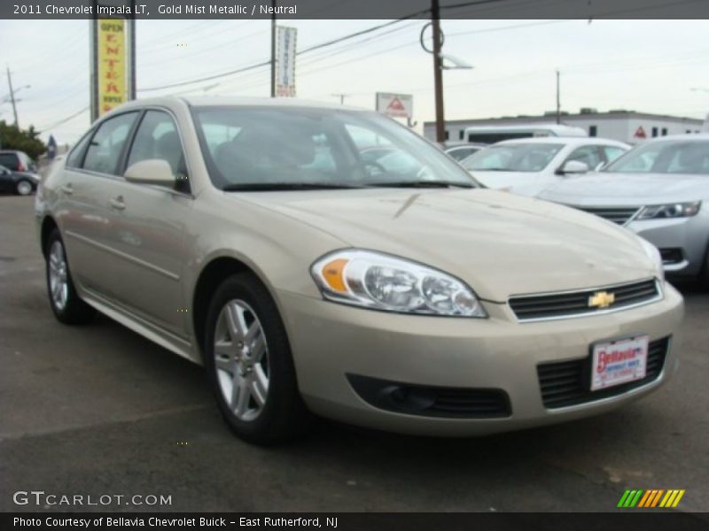 Gold Mist Metallic / Neutral 2011 Chevrolet Impala LT