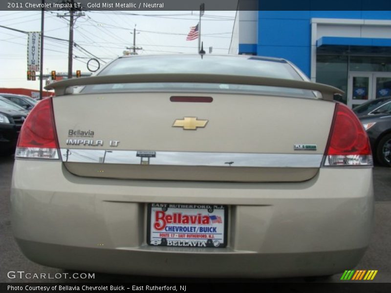 Gold Mist Metallic / Neutral 2011 Chevrolet Impala LT
