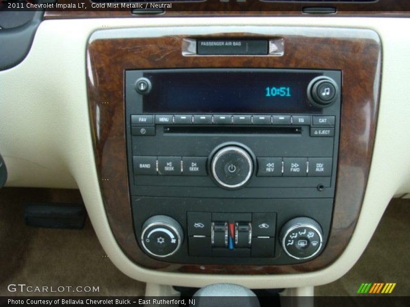 Gold Mist Metallic / Neutral 2011 Chevrolet Impala LT