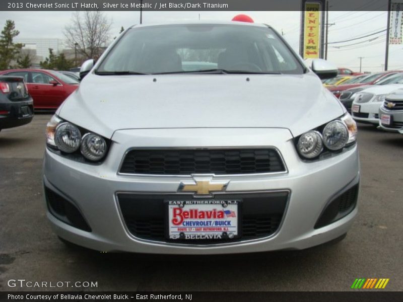 Silver Ice Metallic / Jet Black/Dark Titanium 2013 Chevrolet Sonic LT Hatch