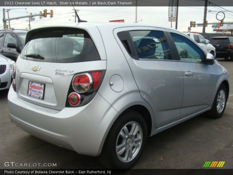 Silver Ice Metallic / Jet Black/Dark Titanium 2013 Chevrolet Sonic LT Hatch