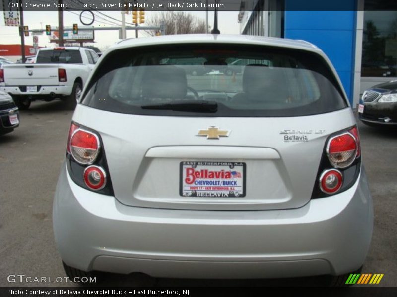Silver Ice Metallic / Jet Black/Dark Titanium 2013 Chevrolet Sonic LT Hatch