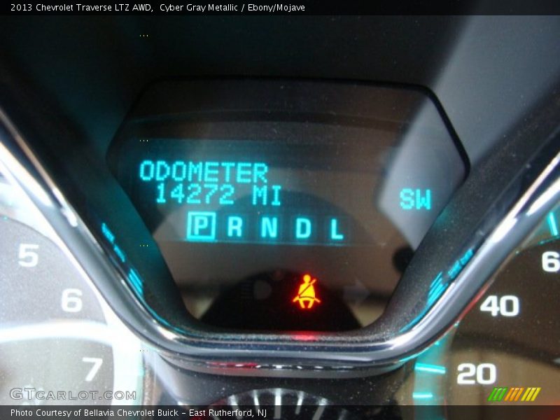 Cyber Gray Metallic / Ebony/Mojave 2013 Chevrolet Traverse LTZ AWD