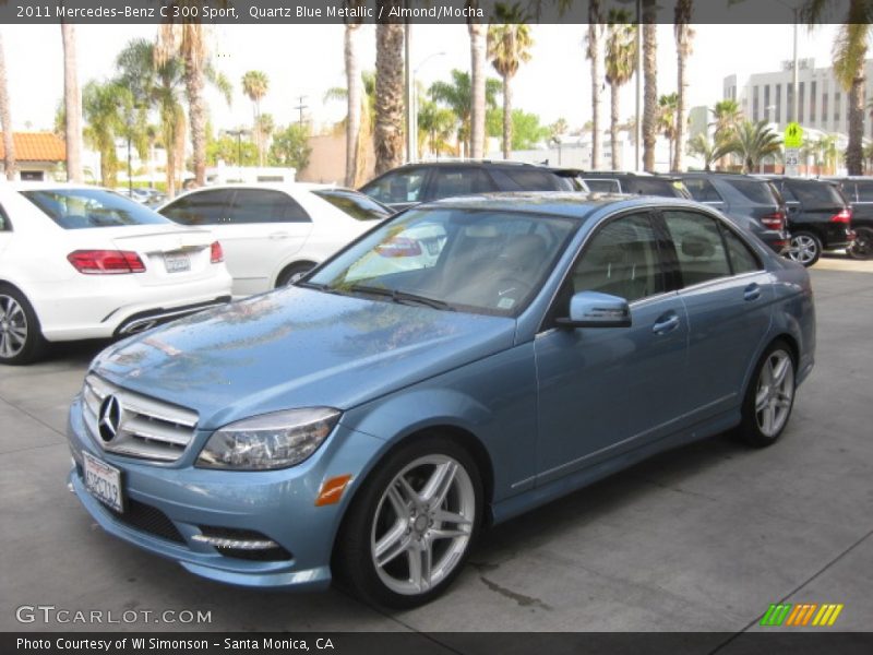 Quartz Blue Metallic / Almond/Mocha 2011 Mercedes-Benz C 300 Sport