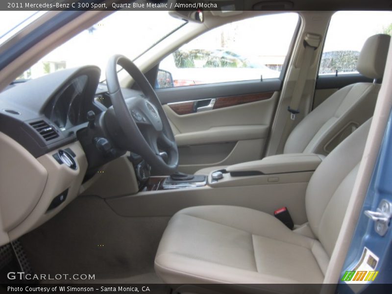 Quartz Blue Metallic / Almond/Mocha 2011 Mercedes-Benz C 300 Sport