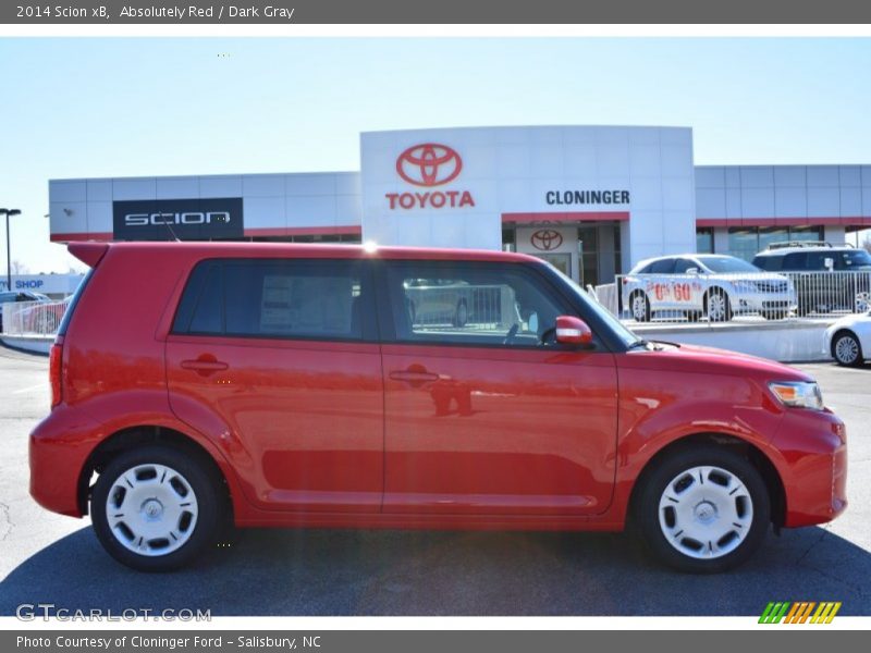 Absolutely Red / Dark Gray 2014 Scion xB