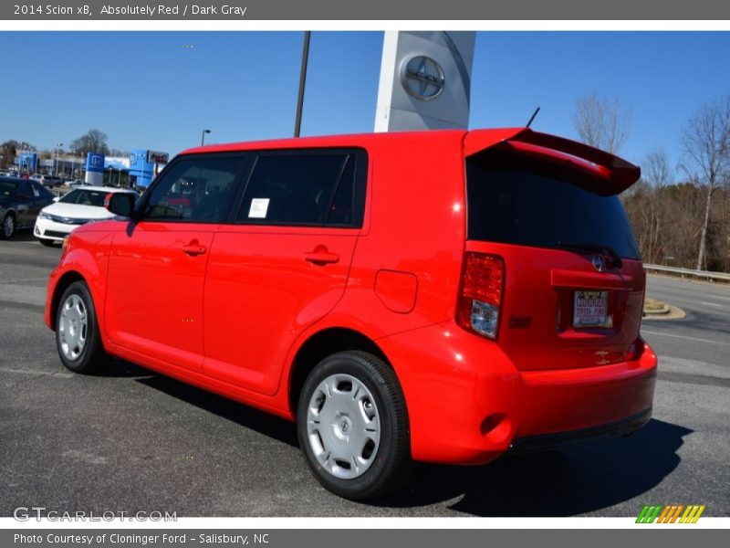 Absolutely Red / Dark Gray 2014 Scion xB