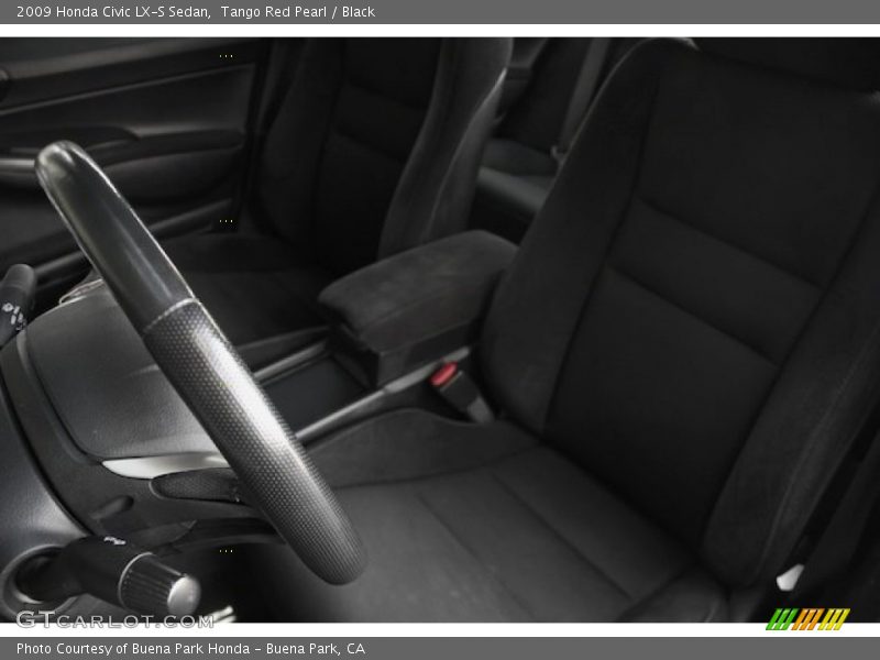 Tango Red Pearl / Black 2009 Honda Civic LX-S Sedan