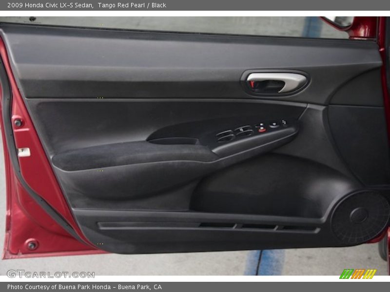 Tango Red Pearl / Black 2009 Honda Civic LX-S Sedan
